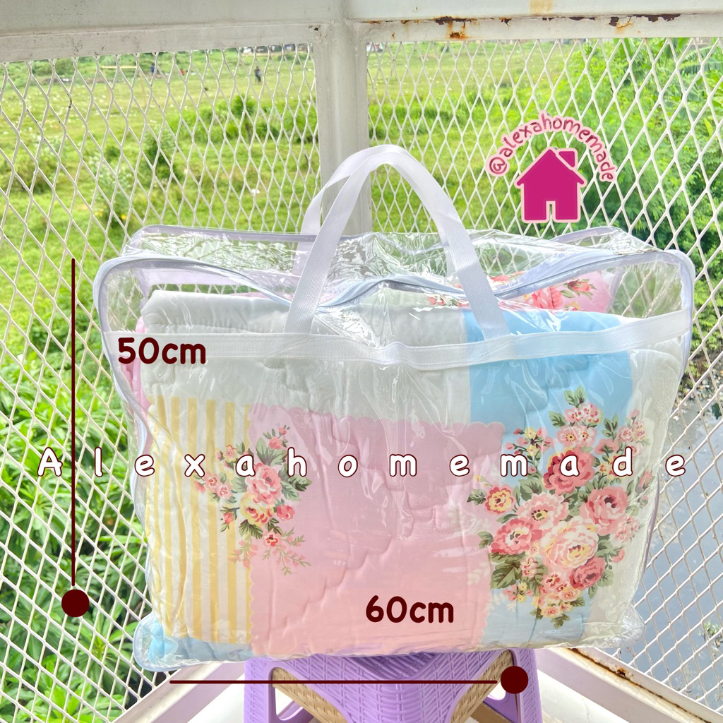 TAS BEDCOVER PREMIUM MIKA TEBAL/tas selimut jumbo/tas treveling
