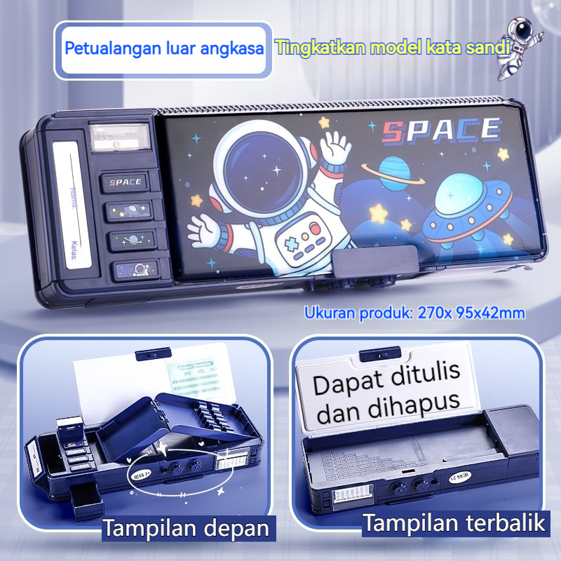 

Kotak Pensil Kartun Imut Kunci Kode, Multifungsi Tahan Lama—Favorit Anak-anak!