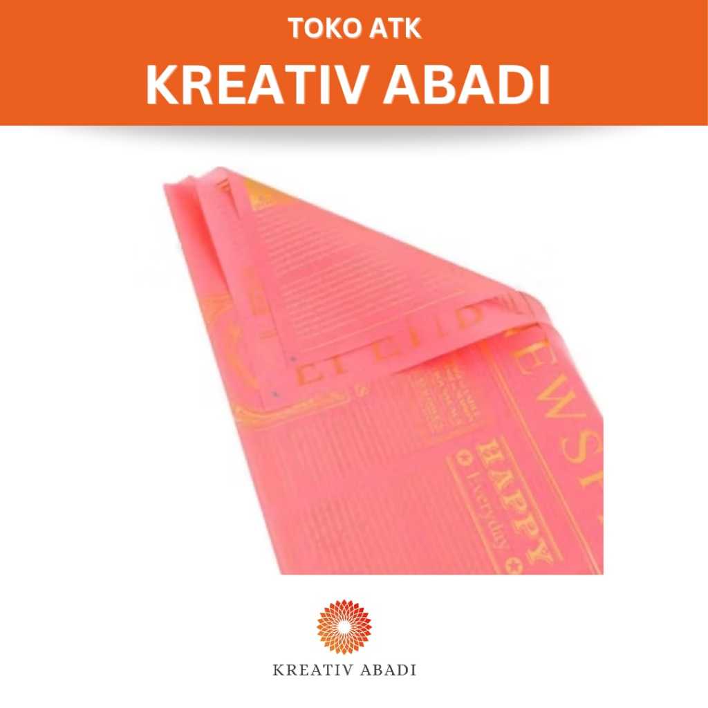

Kertas Kado Motif Newspaper Hot Pink