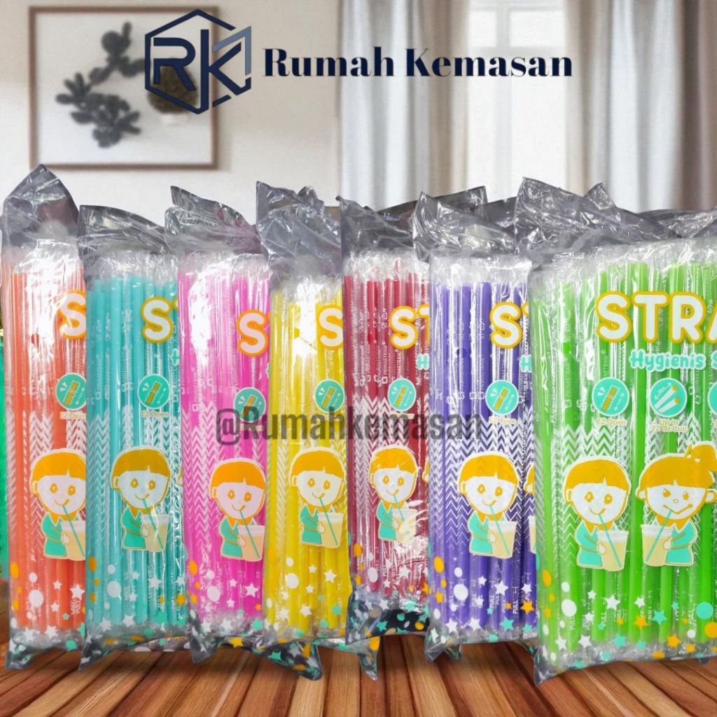 [500 pcs] SEDOTAN 620 WARNA WARNI l SEDOTAN PRIMA WARNA l SEDOTAN PLASTIK l SEDOTAN STERIL