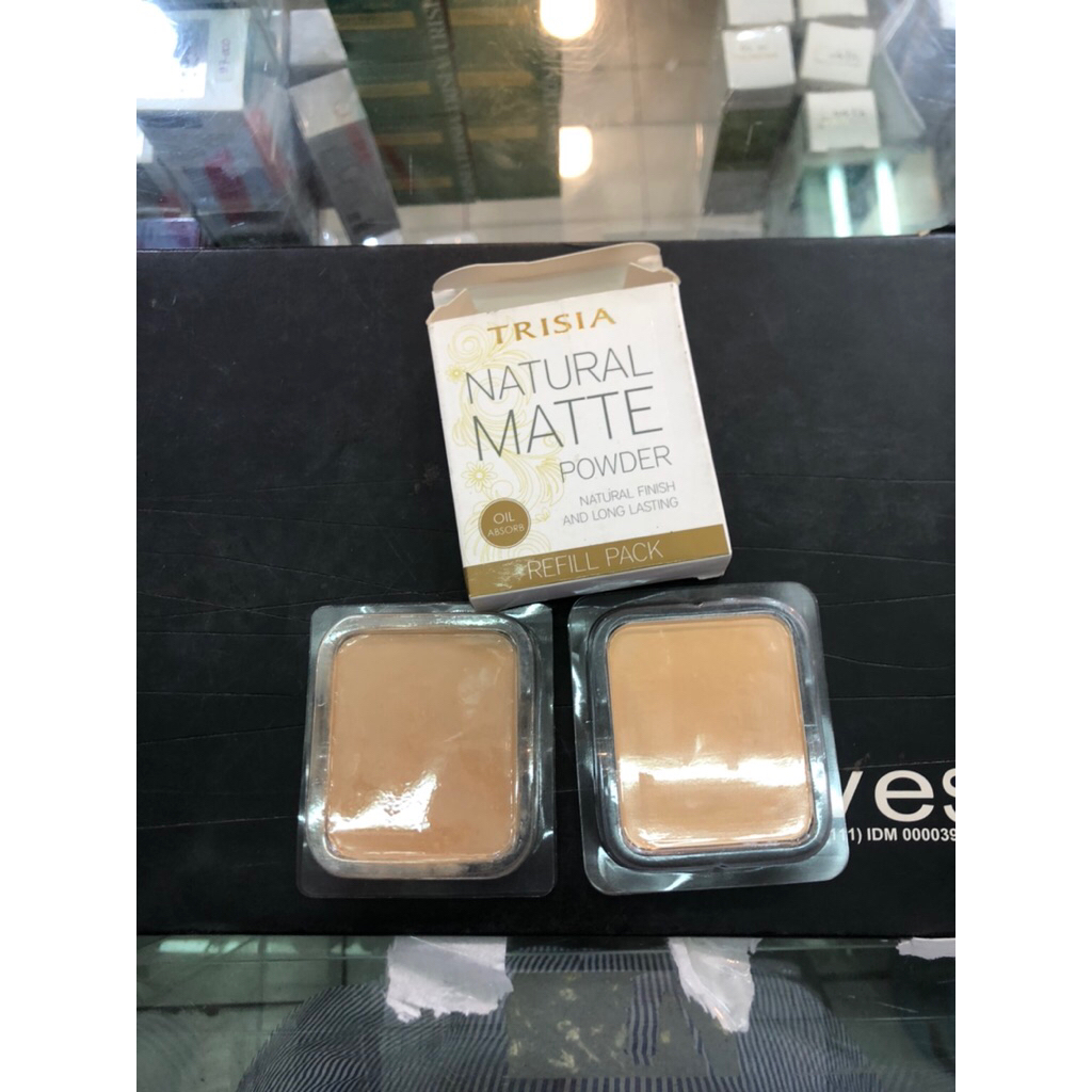 refill bedak padat Trisia natural matte (no expired)