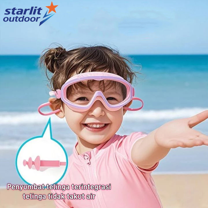 Kacamata Renang Anak umur 3-18 y Anti Fog Silicon Kaca Mata Renang Anak Laki Laki /Perempuan Kaca Ma