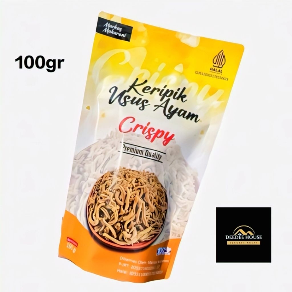 

Keripik Usus Ayam Crispy 100gr Halal