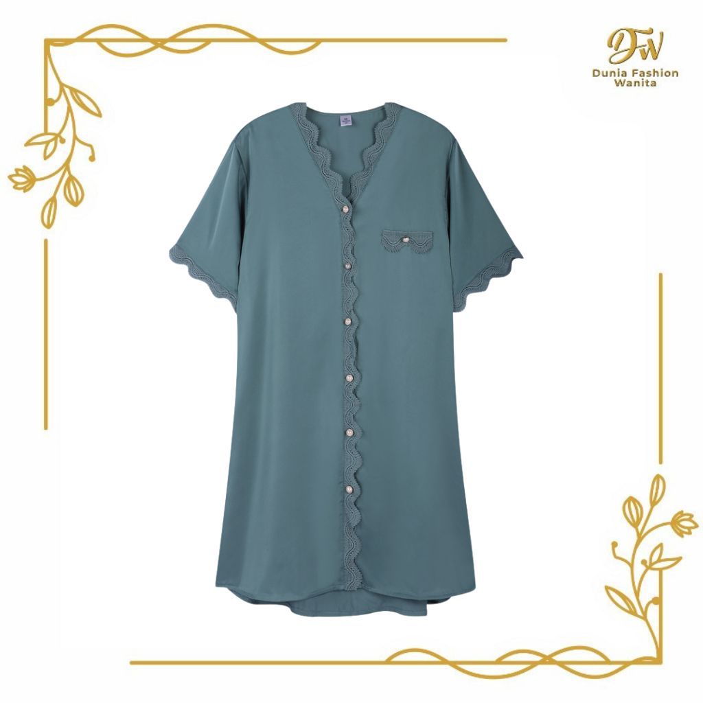 •DFW•  Dress Tidur Dress Tidur Midi Wanita