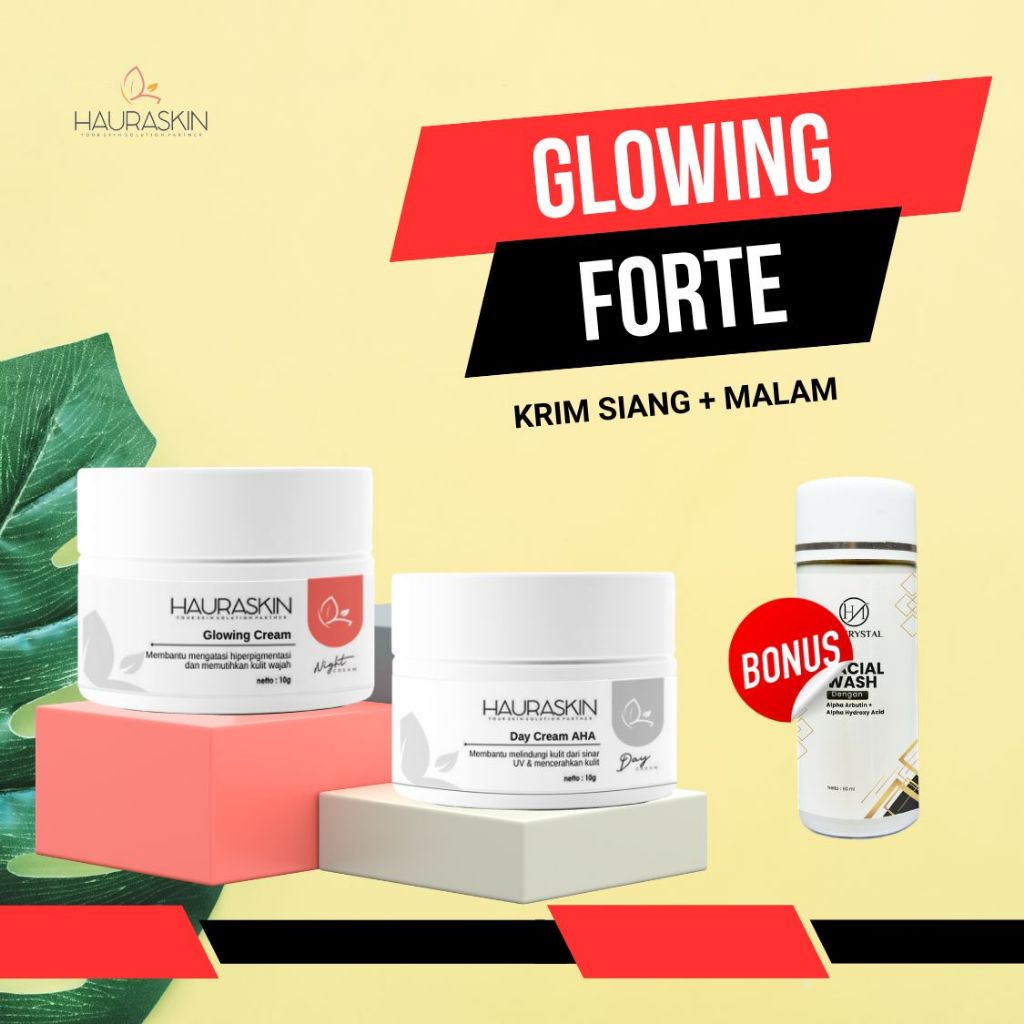 Hauraskin Glowing Forte – Krim Siang & Malam