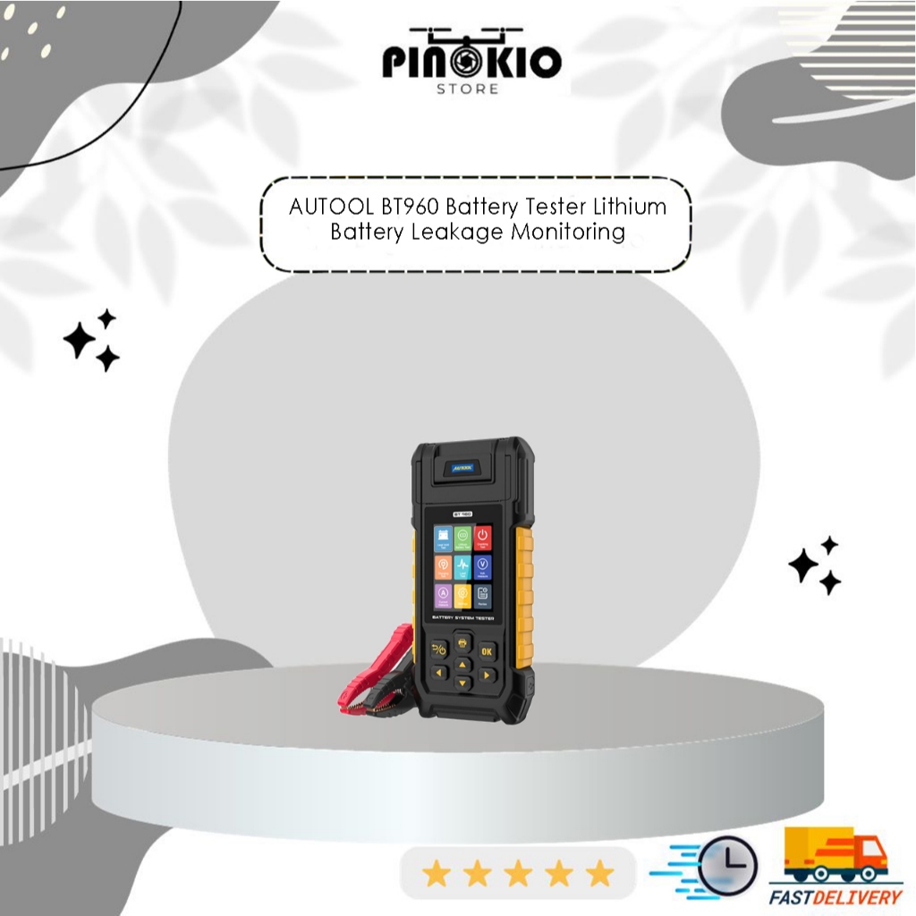 AUTOOL BT960 Battery Tester Lithium Battery Leakage Monitoring