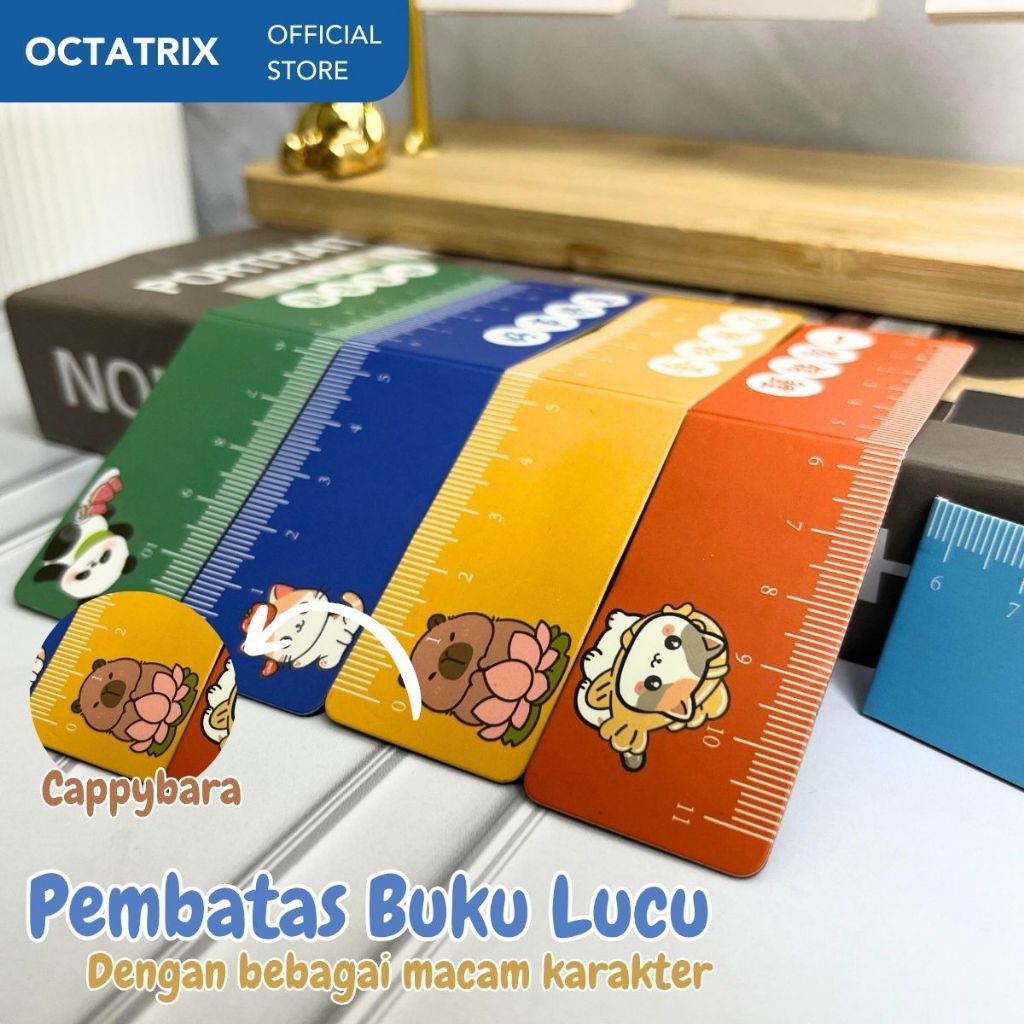 

Penggaris Bookmark Magnetik Kartun Klip Halaman Buku Lipat Lucu Pembatas Karakter