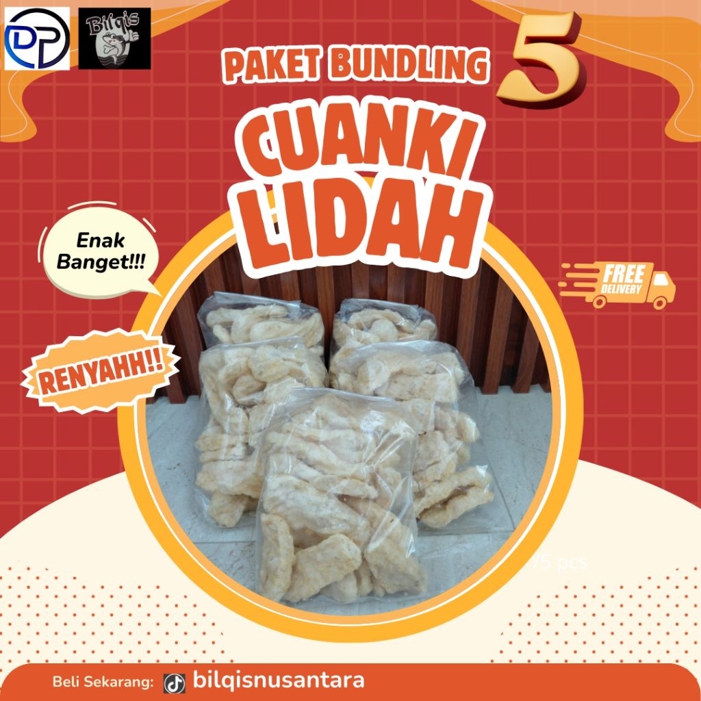 

PAKET BUNDLING Cuanki Lidah isi 5 bungkus