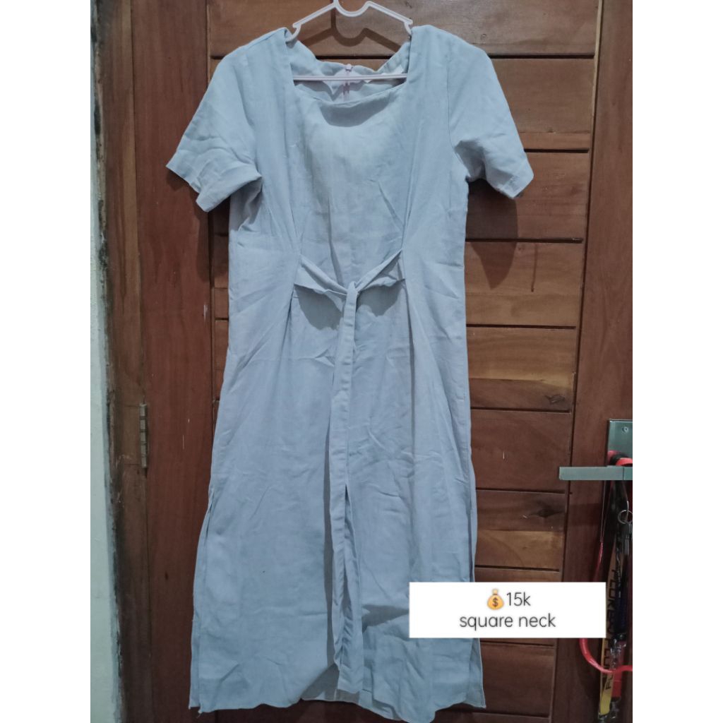 dress square neck lilac