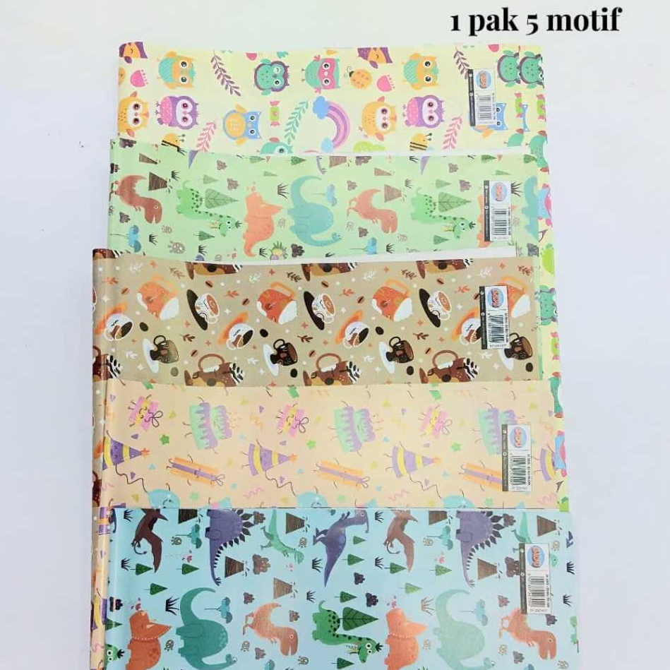 

[1PACK=50 LEMBAR] KERTAS KADO KARAKTER KIKI / TRULLY /SIDU