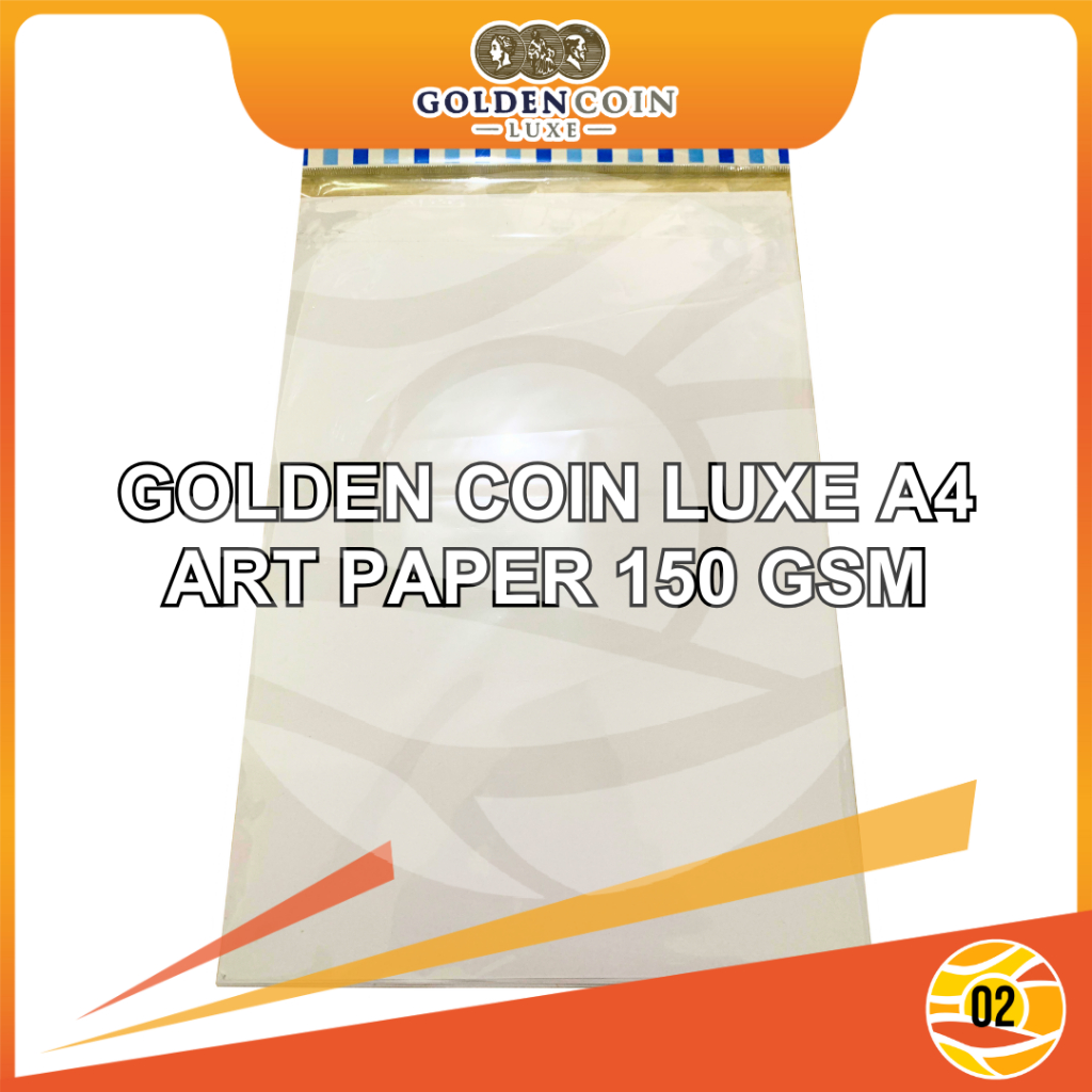 

Golden Coin Luxe Kertas Art Paper Carton 150 Gsm F4 Digital Print 20 Lembar - Repack