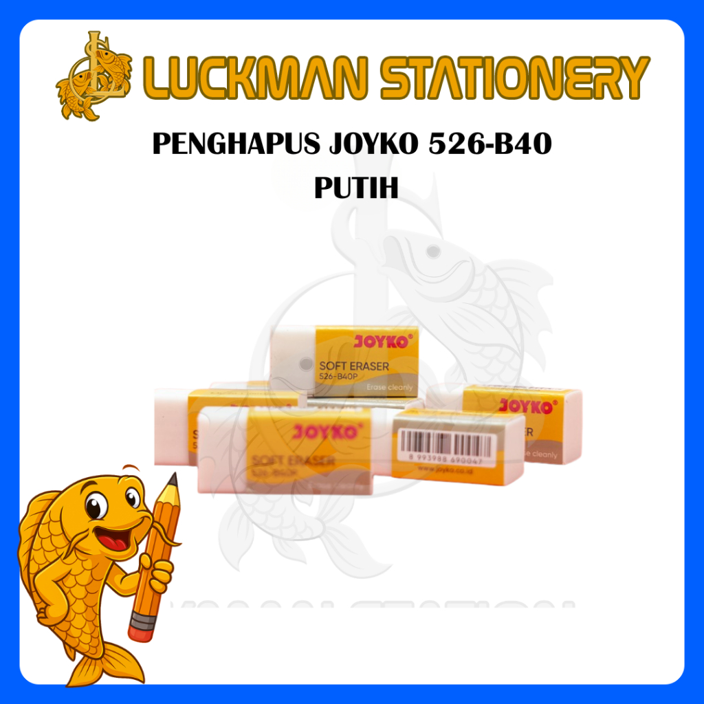 

LUCKMAN STATIONERY - PENGHAPUS JOYKO 526-B40 PUTIH (Pcs)