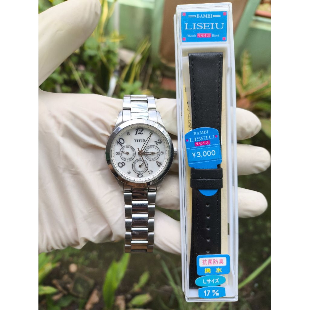 (Harga Net) Jam Tangan Titus 06-2148 All Original Chrono (Day, Date, 24 Hours) Fungsi2 Normal Tingga