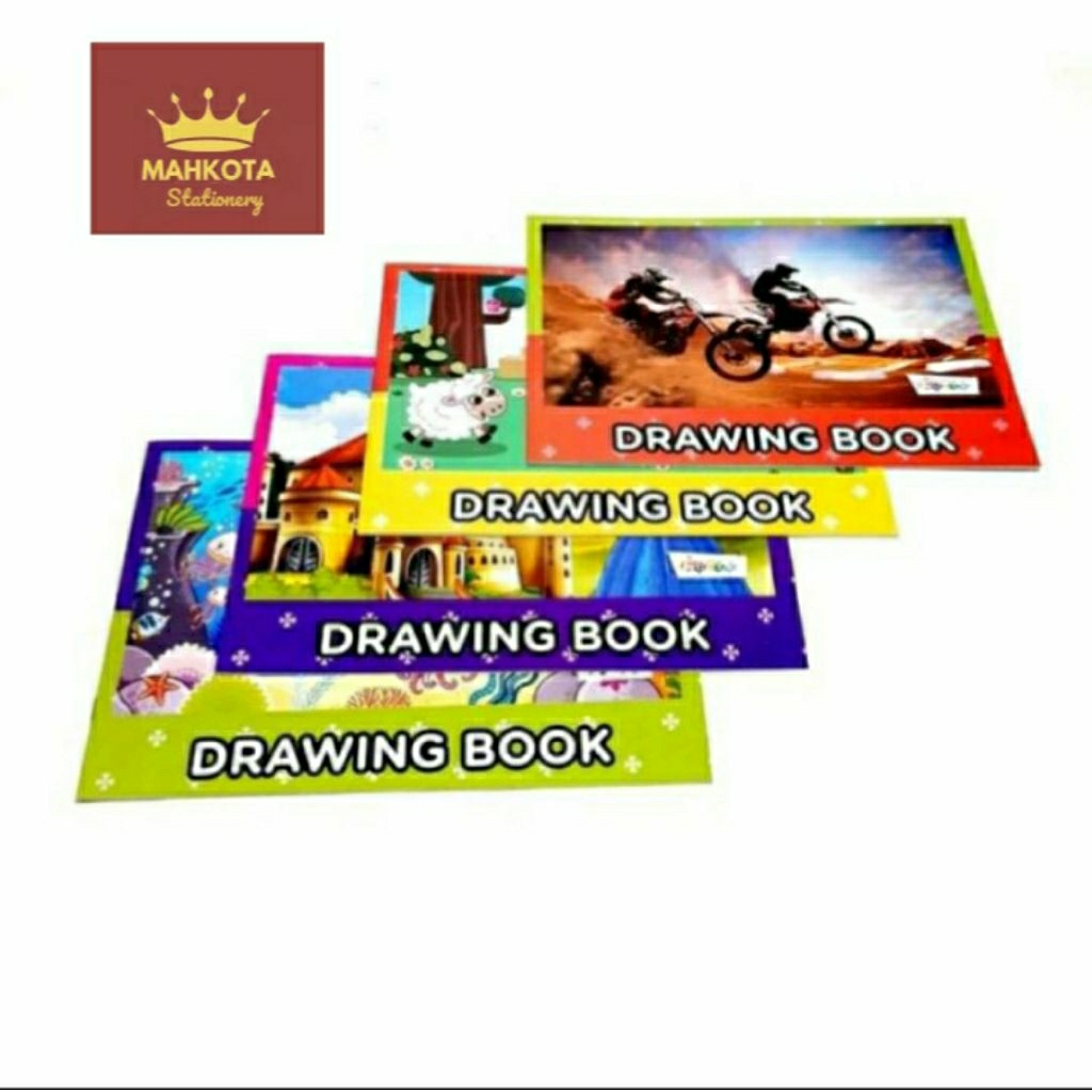 

Forte Biku Gambar A4/Buku Gamnbar Forte Isi 8 Lembar 1 Pack (10 Buku)/Motif Random