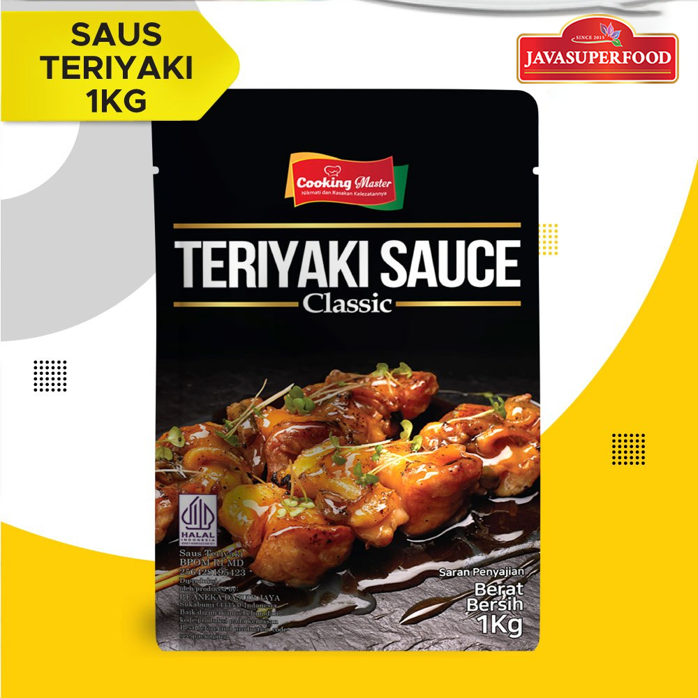 

[HALAL] Cooking Master/Saus Teriyaki/Teriyaki Sauce/Sauce Saus Steak Halal BBQ 1kg