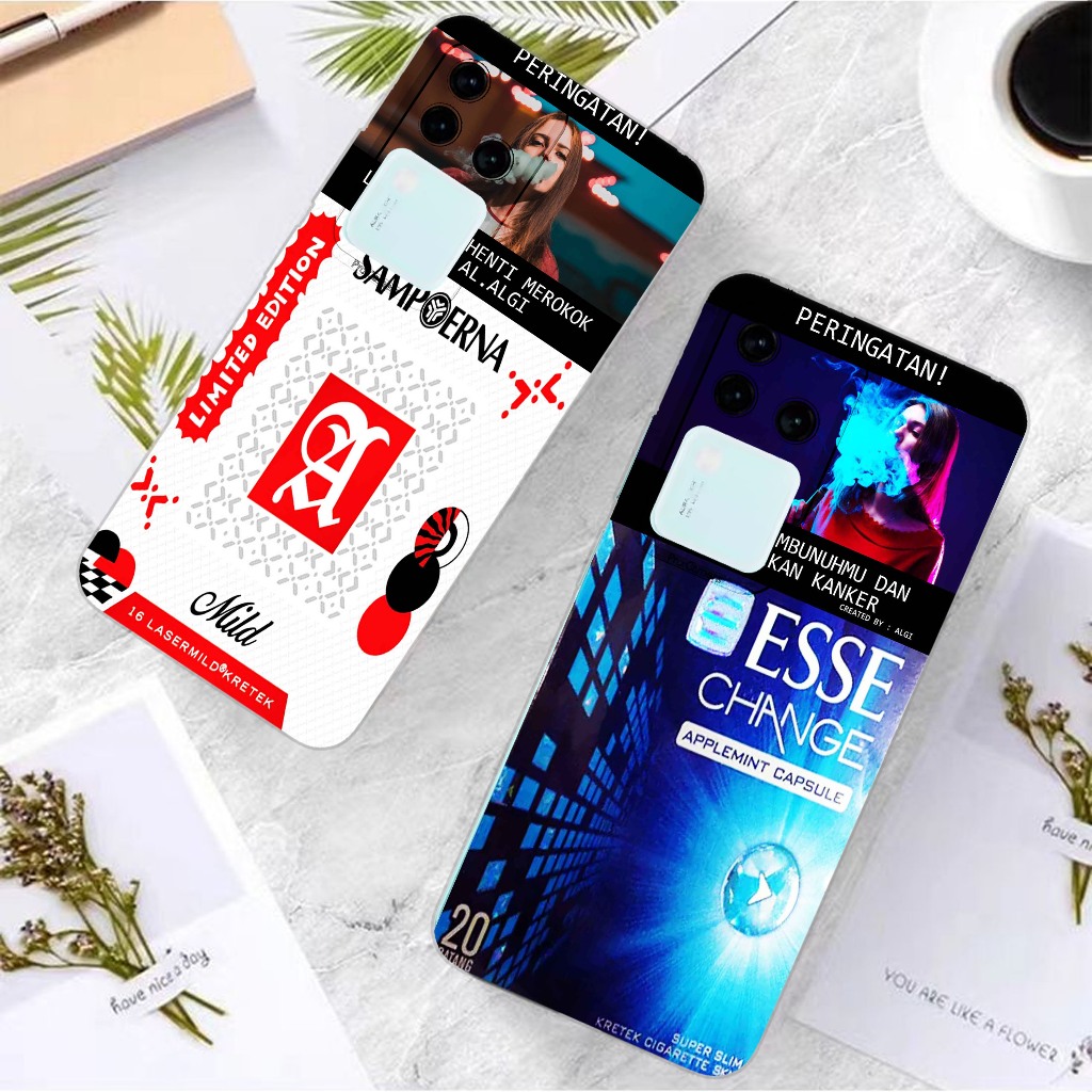 Softcase Untuk Vivo V30 / V30 Pro - Softcase Gambar Fashion Printing { Rokok Limited Edition Terbaru