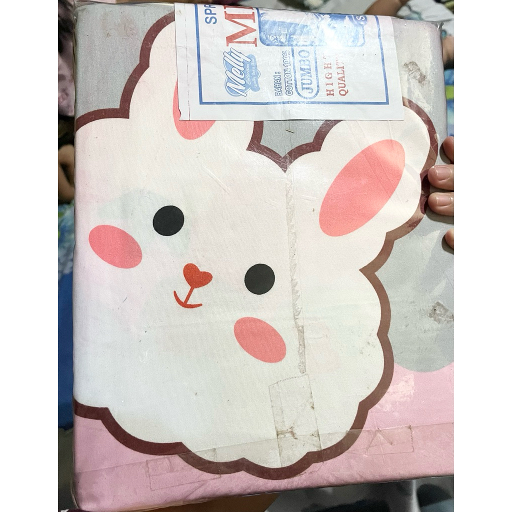 [NEW SEGEL] Sprei Melly uk Jumbo 240x220 motif boneka