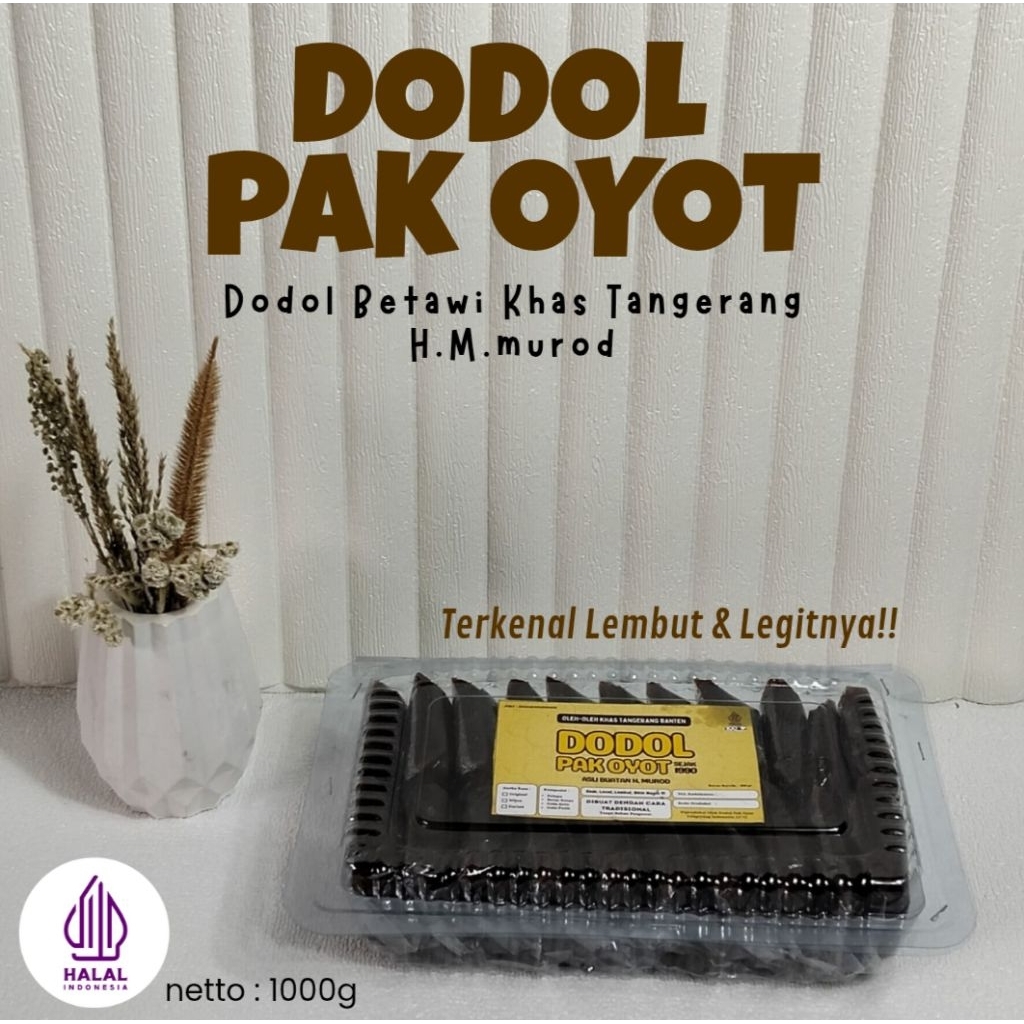 

Dodol Pak Oyot Original 1kg Kemasan Praktis