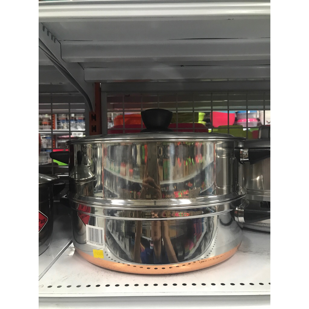 Maspion Panci Kukus 2 Tingkat Stainless Besar Per Pcs