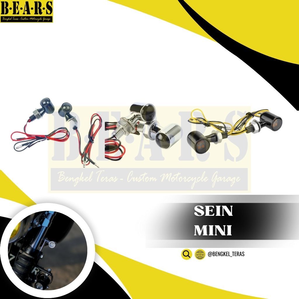 Lampu Sein LED Mini Motor Custom W175 Retro Universal XSR Benelli