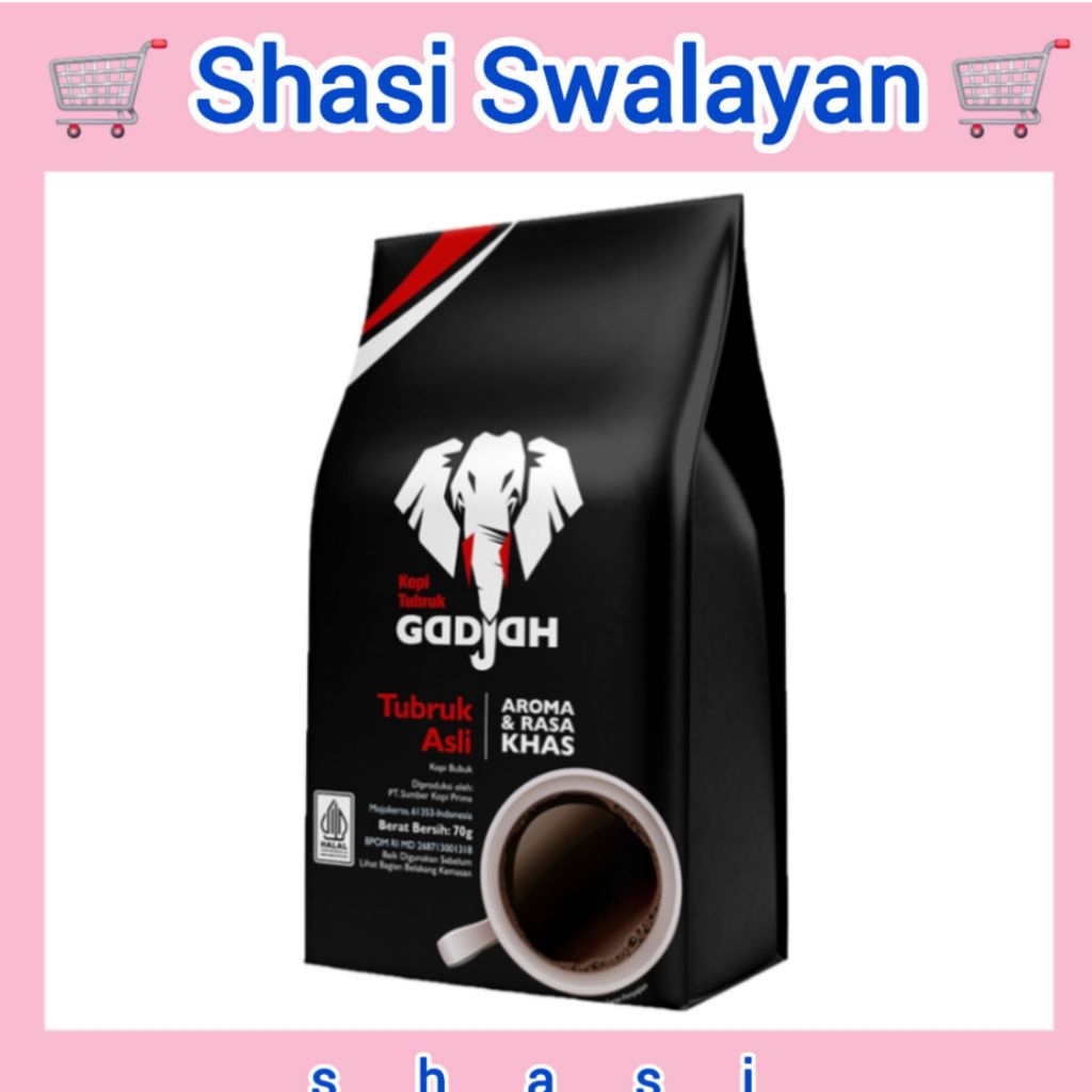 

Gadjah Kopi Tubruk Asli Instan 60 gram