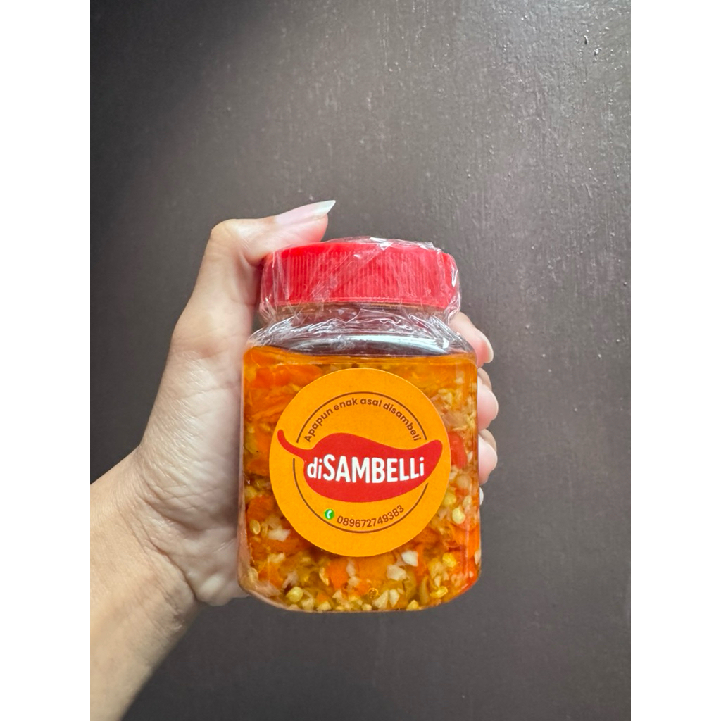 

diSAMBELli sambal bawang Ndower kemasan 160gr (gurih asin pedas tidak manis)