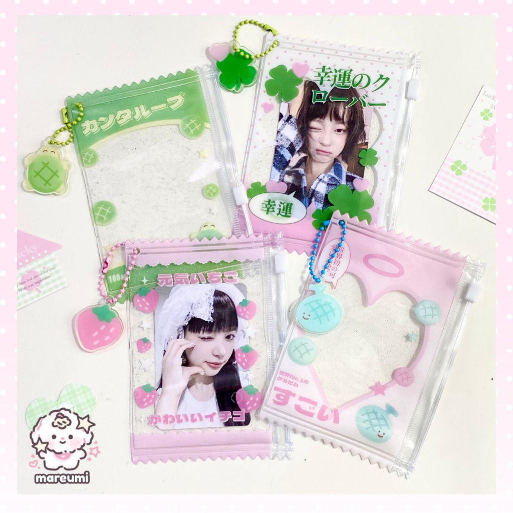 [MAREUMI] Pouch Photocard Holder Ziplock Cahol Clear PVC