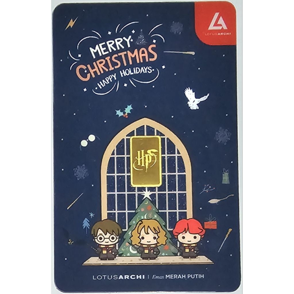 Logam Mulia Lotus Archi 0.5 Gram Harry Potter Merry Christmas Happy Holidays