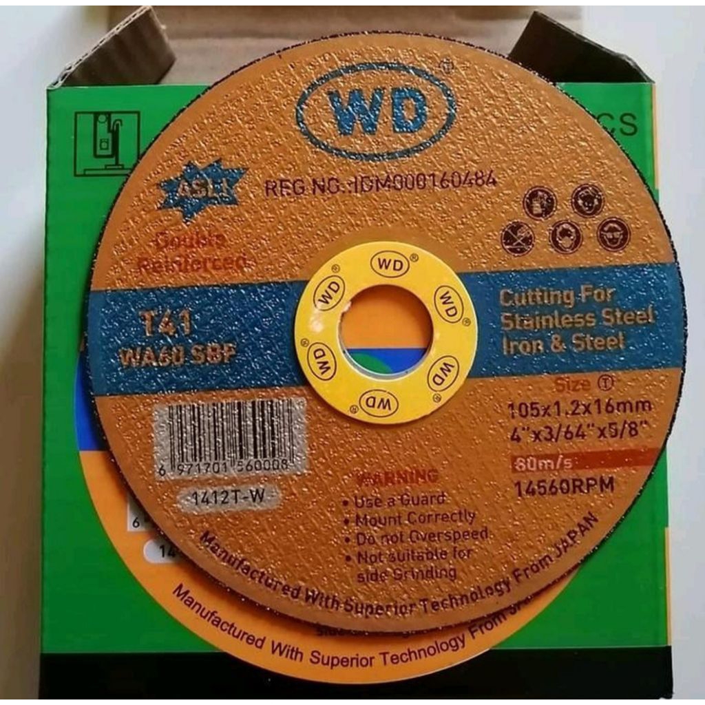 Mata Gerinda Potong WD 4inch / Batu Gerinda potong WD 4in / mata gerinda 4in