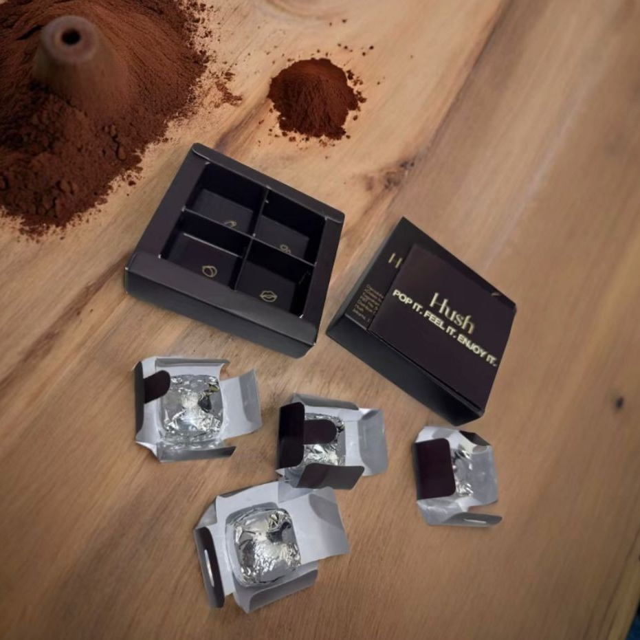 

PROMO Hush dark chocolate for couple kemasan Eceran 32gr/ Hush dark chocolate viral/ Hush dark chocolate kekinian/ Hush dark chocolate me time/ Hush dark chocolate mood booster geratis ongkir