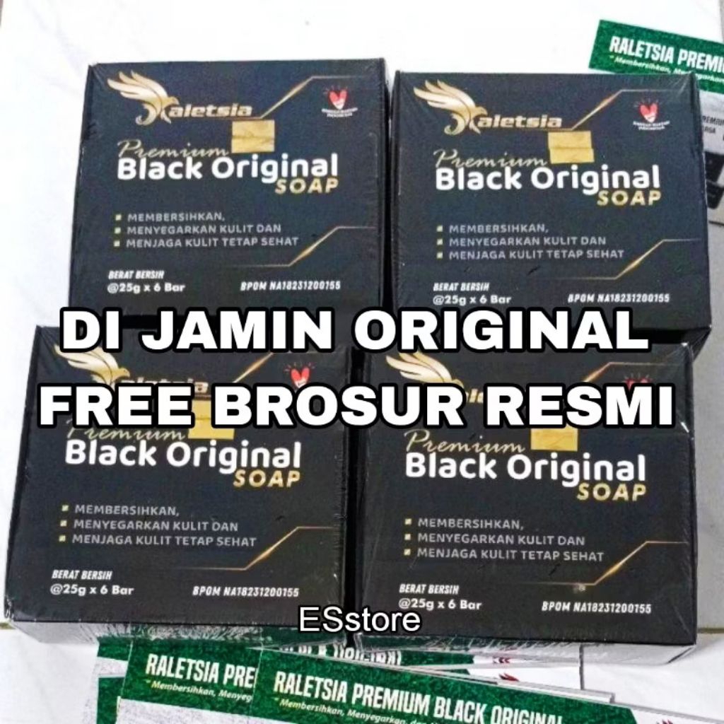 ASLI BLACK ORIGINAL 6 bar PALING MURAH |  SABUN RALETSIA BLACK ORI | SABUN WALET ASLI