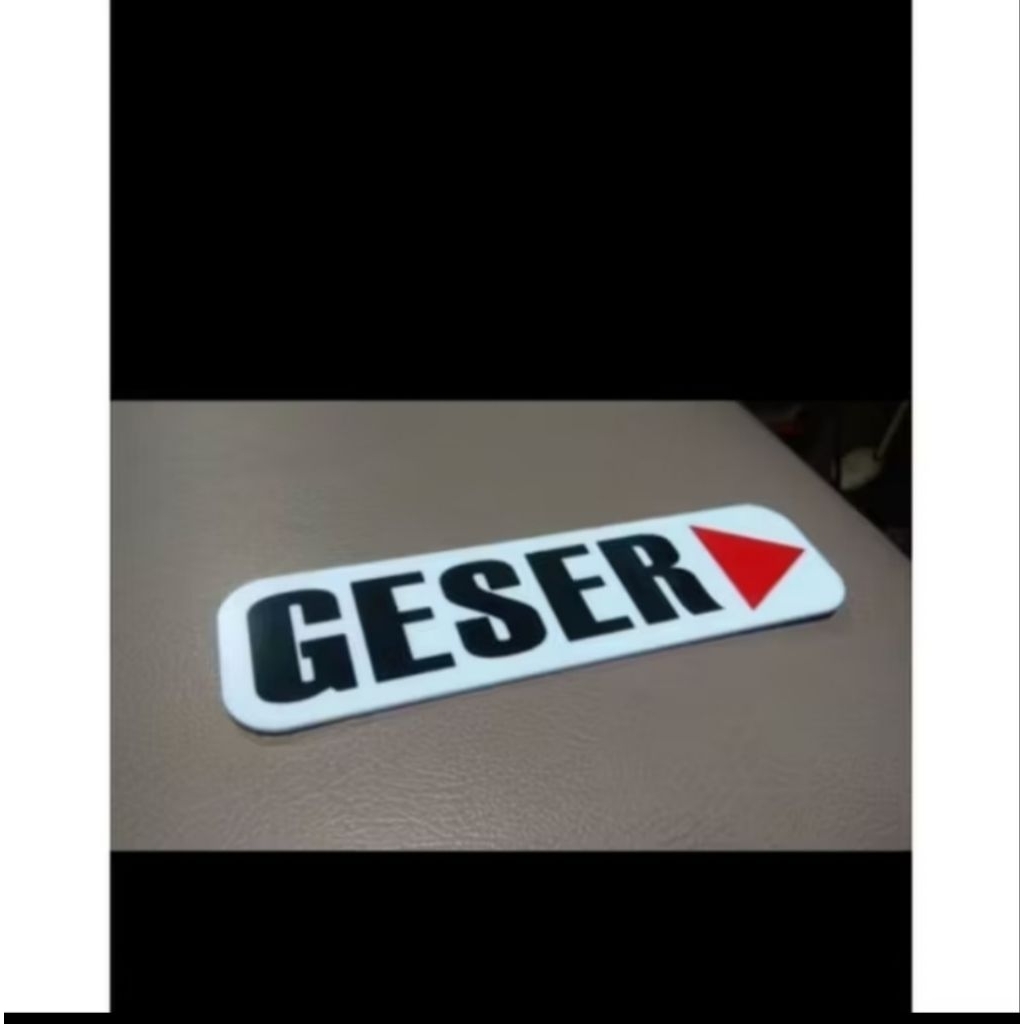 

acrylic geser panah bs kiri atau kanan