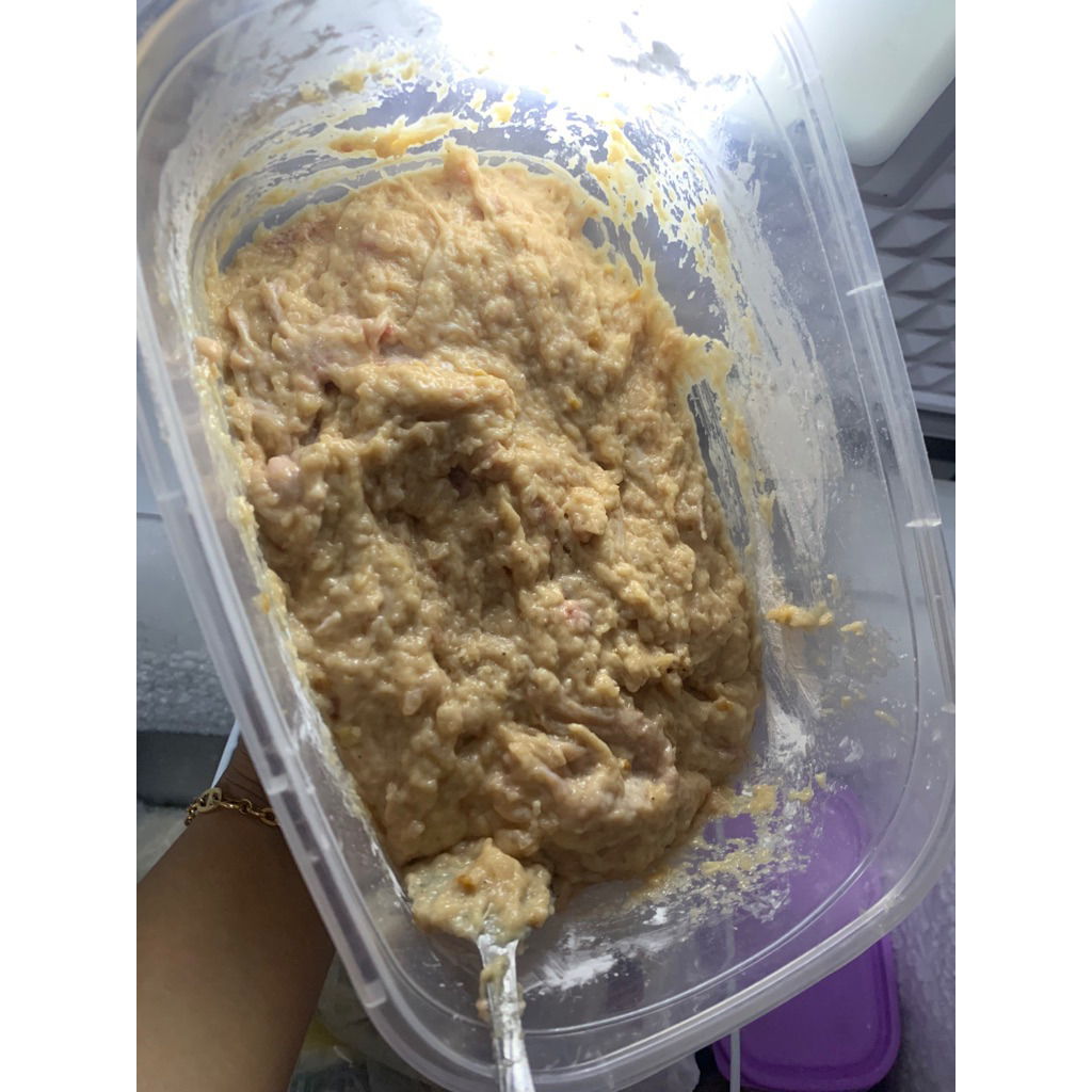 

daging ayam olahan untuk dimsum /pangsit/ekado