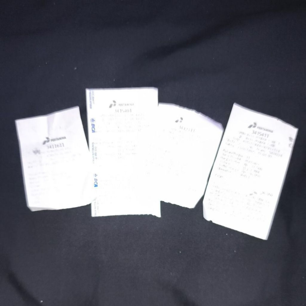 

Struk Bon Bensin pengganti