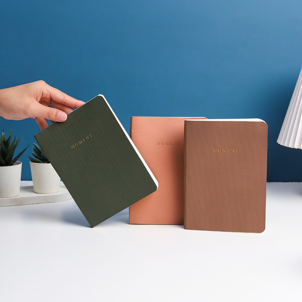 

Bukuqu Soft Leather B6 #MOMENT - Notebook kulit premium - cream paper