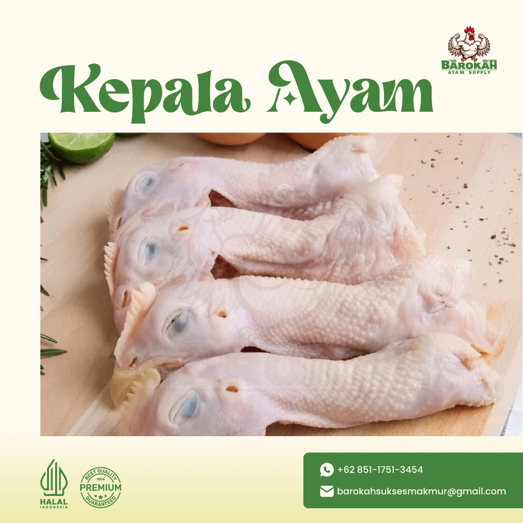 

Kepala Ayam Fresh 1Kg