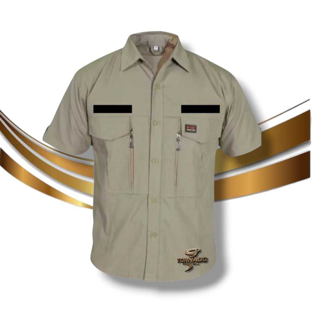 (PUSAT TACTICAL BANDUNG) KEMEJA TACTICAL LENGAN PENDEK WTAC POLY BAJU PDL KERJA LAPANGAN OUTDOOR IND