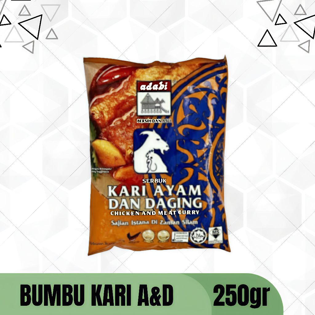 

Bumbu Kari Ayam dan Daging Adabi 250 gram - Bumbu Kari Instan, Kari Ayam, Kari Daging Sapi