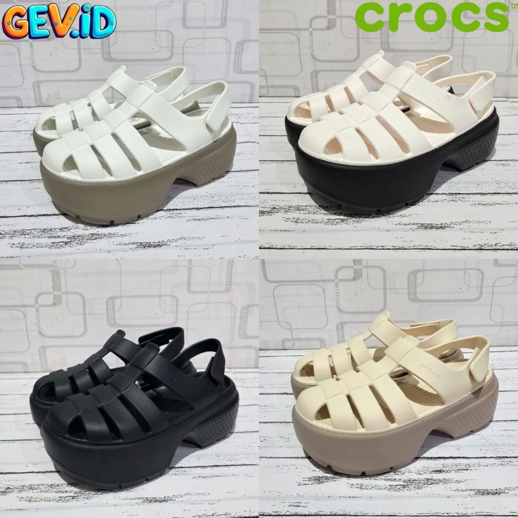 SANDAL CROCS STOMP FISHERMAN - CROCS FISHERMAN - SANDAL CROCS WANITA