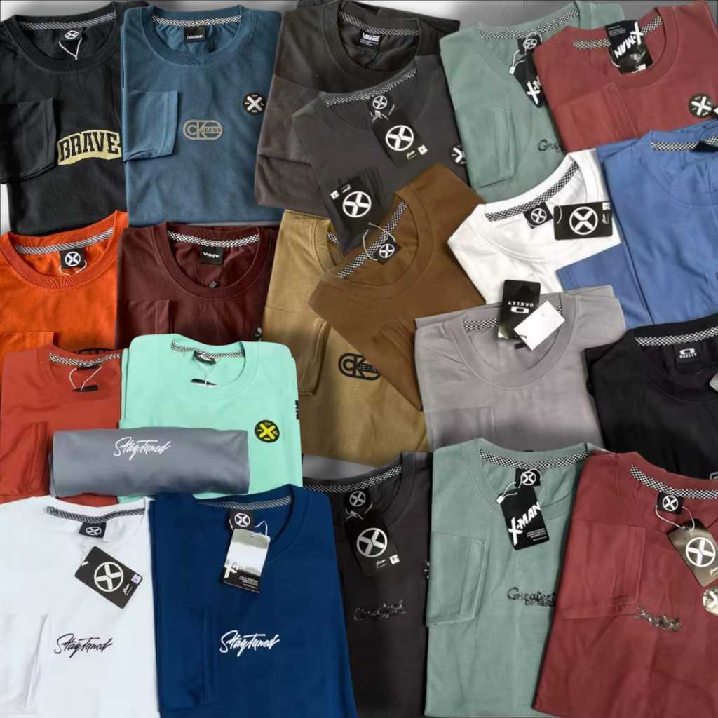 Paket Grosir Kaos Oblong Pria Lengan Panjang