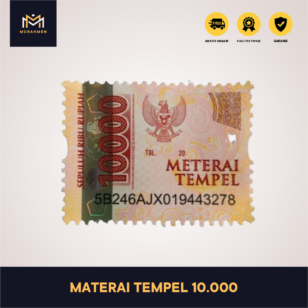 

Materai Perangko Pos Indonesia