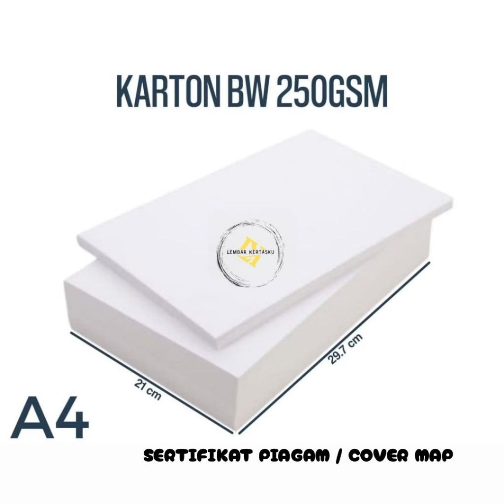 

Kertas BW 250gsm A4 isi 500 lembar / Kertas Karton BW