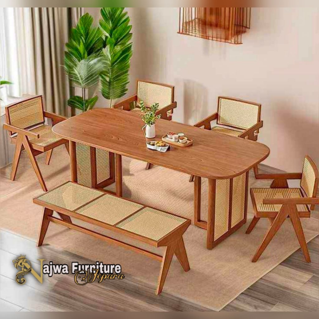 KURSI MAKAN JATI CLASIK MODERN KURSI MINIMALIS SET MEJA MAKAN CLASIK MODERN