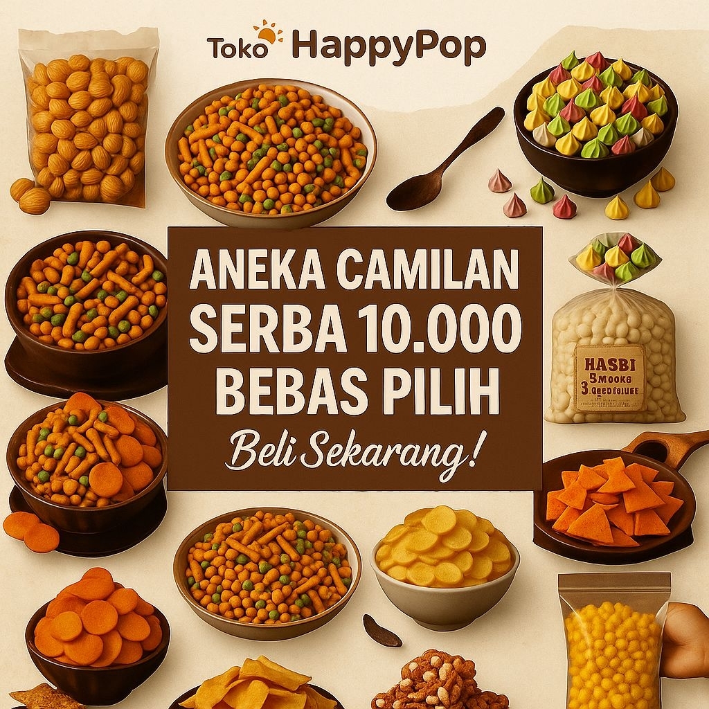 

aneka camilan snack serba 10rb paket hemat ekonomis banyak varian