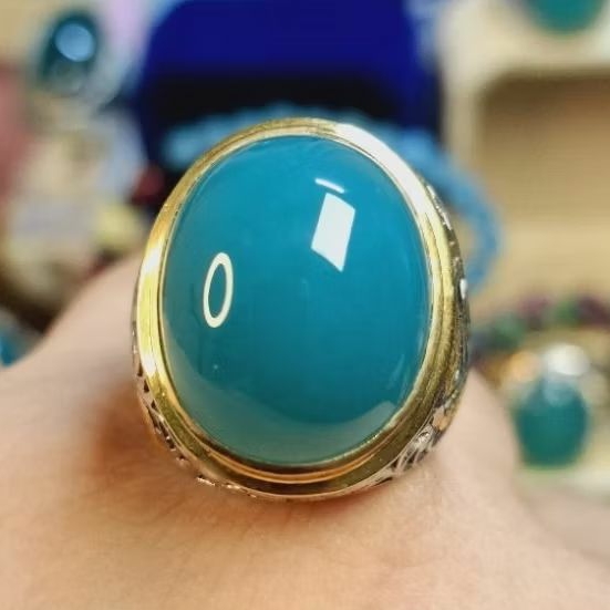 Batu Bacan Doko Majiko Natural Ring Perak