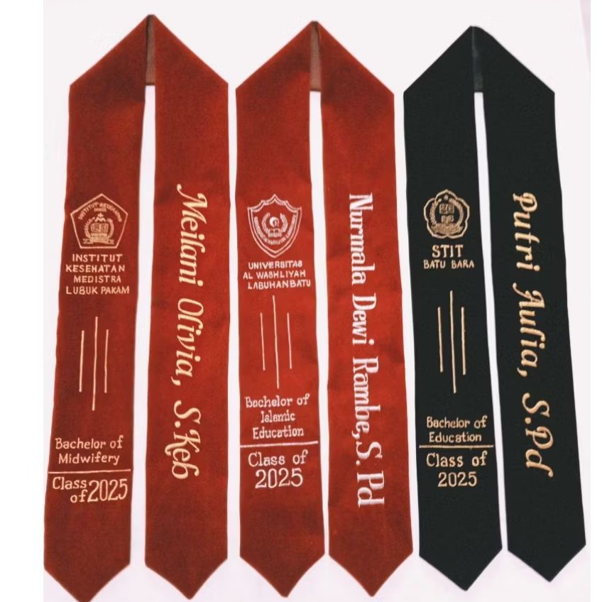 SELEMPANG WISUDA GARIS TIGA