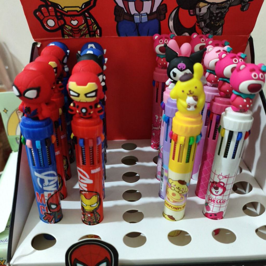 

PEN 10 WARNA AVENGER DAN SANRIO
