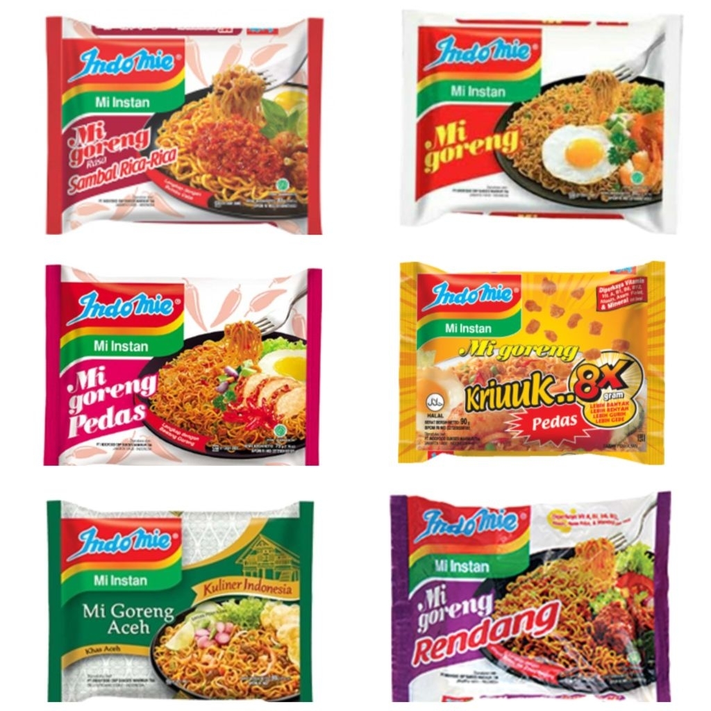 

Mie Instan INDOMIE Goreng All Varian Ecer