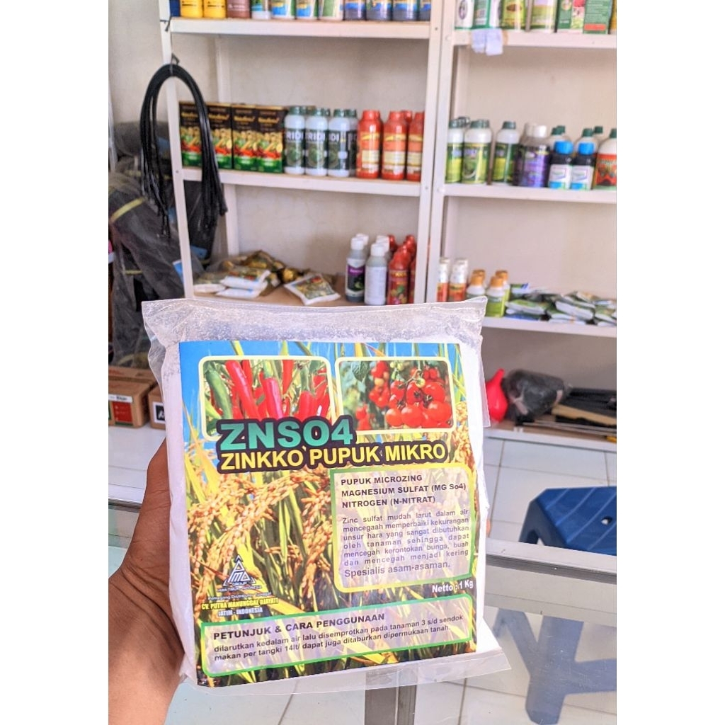 pupuk ZNSO4 zinkko pupuk mikro 1kg