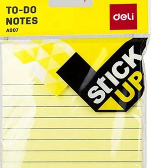 

DELI - MEMO / STICKY NOTE / KERTAS TEMPEL 100 LEMBAR KUNING A000752
